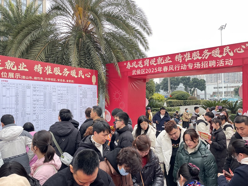 “百米小巷”人潮涌動！瑞方人力助力2025年武侯區(qū)春風(fēng)行動專場招聘會“開門紅” 第6張